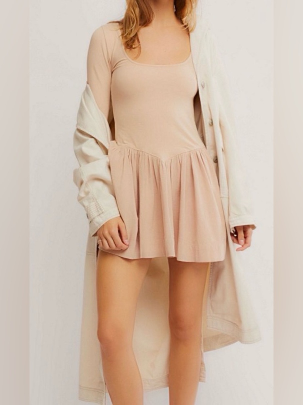 Free People free-est Onda Long Sleeve Mini Dress
